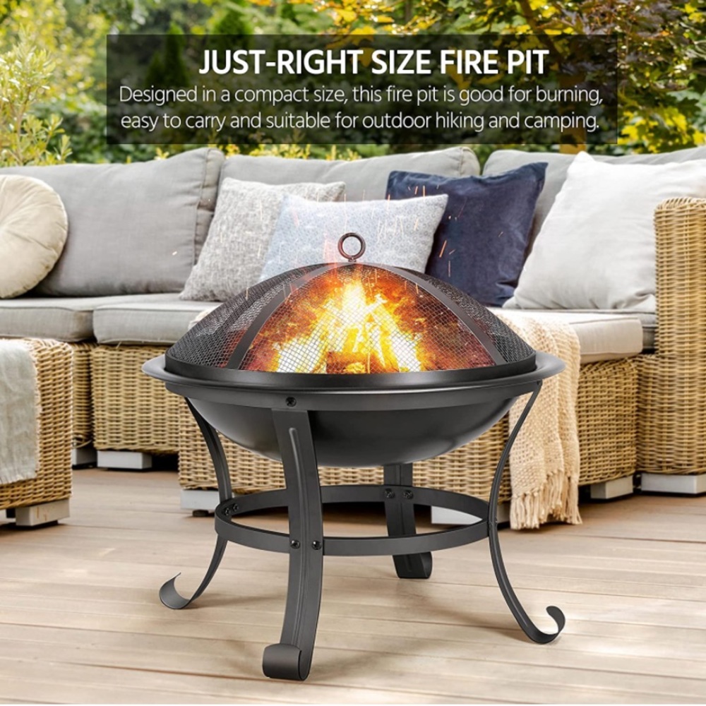 Outdoor fire pit NIB 22”